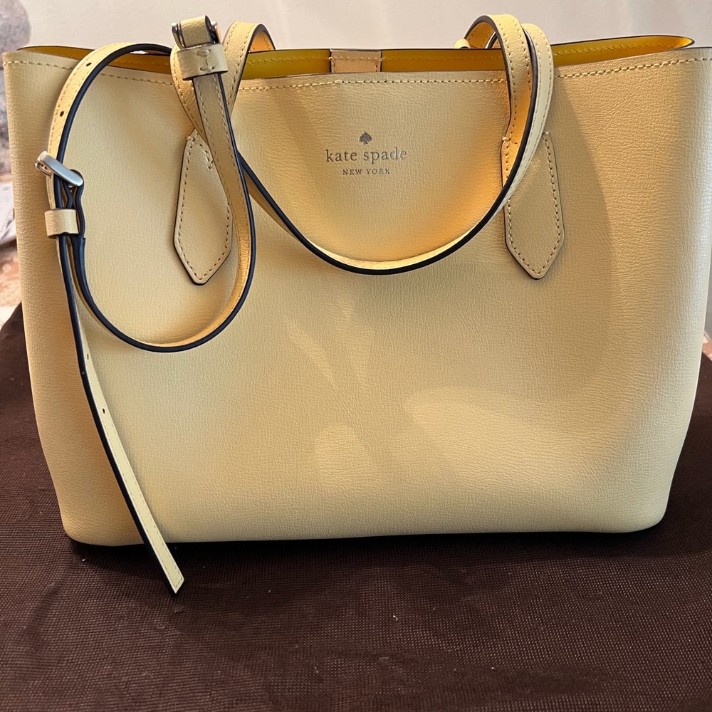 Kate Spade Mustard Yellow Leather Tote